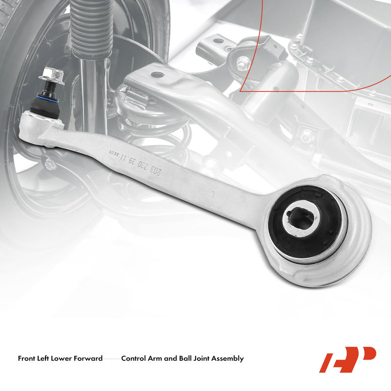 Front Left Lower Forward Control Arm with Ball Joint for Mercedes-Benz W204 C230