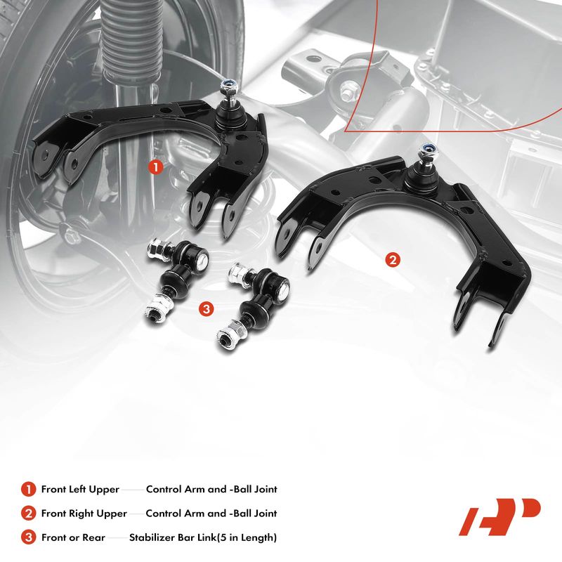 4x Front or Rear Control Arm with Ball Joint Sway Bar Link for Chrysler Sebring