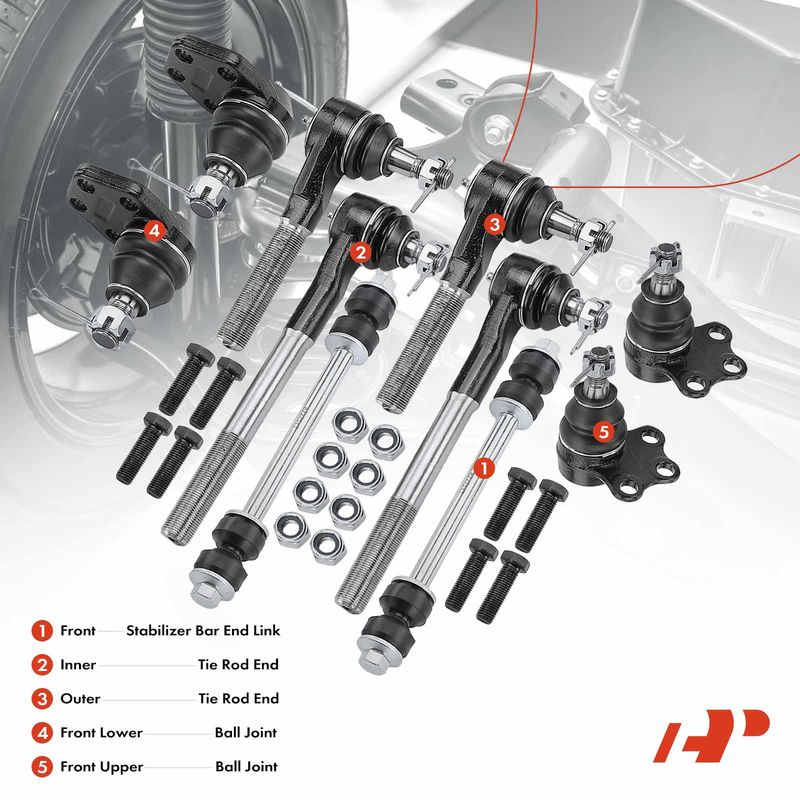 10x Front Stabilizer Bar End Link Tie Rod End Ball Joint for Dodge Ram 2500 3500