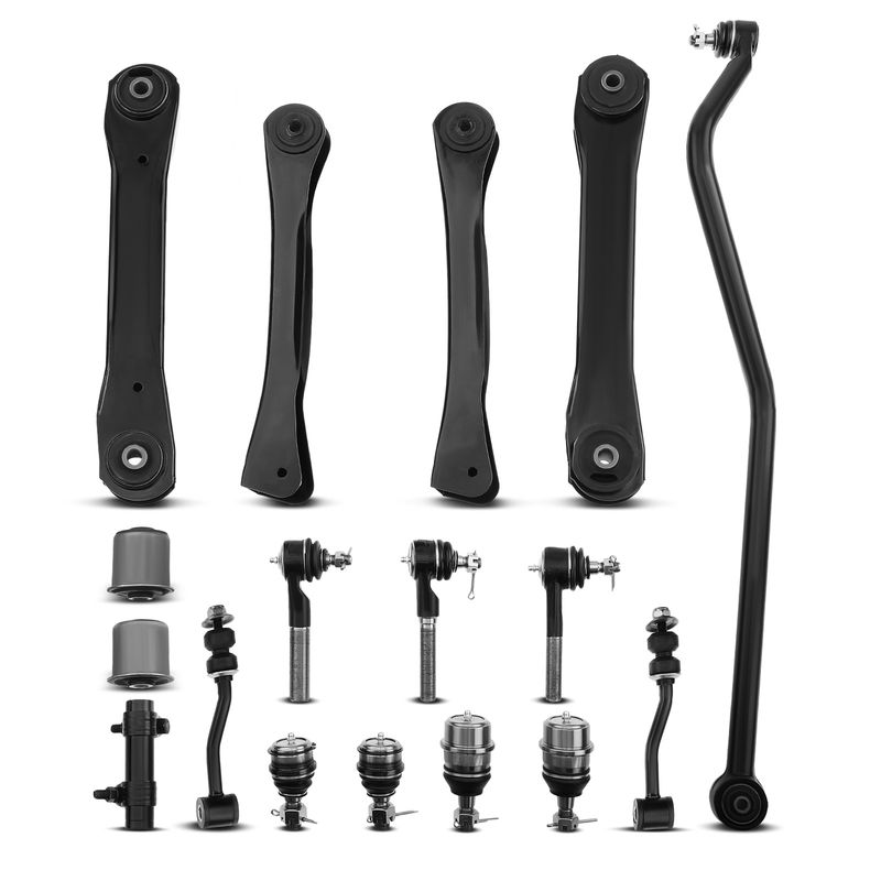 17x Front Control Arm & Tie Rod End & Ball Joint for Jeep Grand Cherokee 93-95