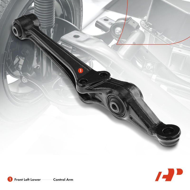 Front Left Lower Control Arm with Bushing for Acura CL 01-03 Honda Accord 98-02