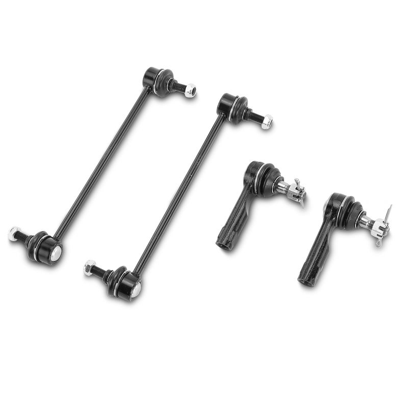 4x Front Stabilizer Bar Link & Tie Rod End for Mazda MPV Protege Protege5