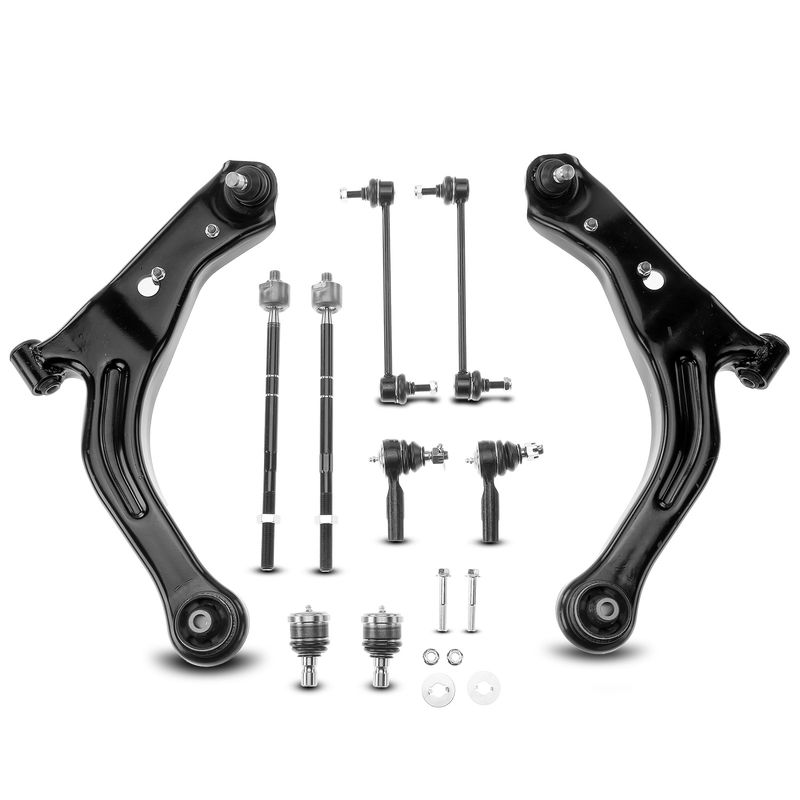 10x Front Lower Control Arm Ball Joint Sway Bar Tie Rod for Ford Escape 01-04