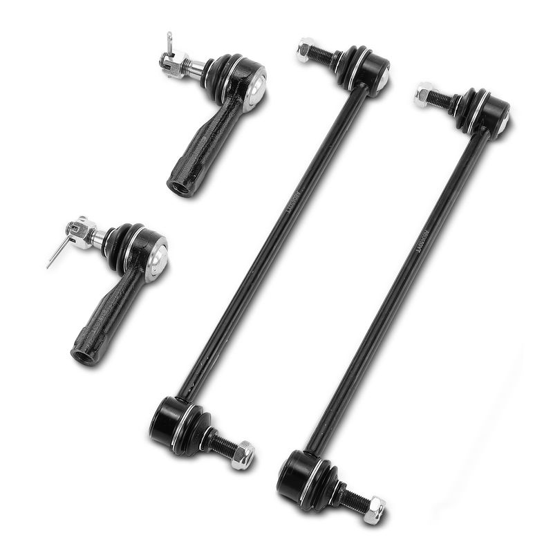 4x Front Stabilizer Bar Link & Tie Rod End for Mazda MPV 2001-2006