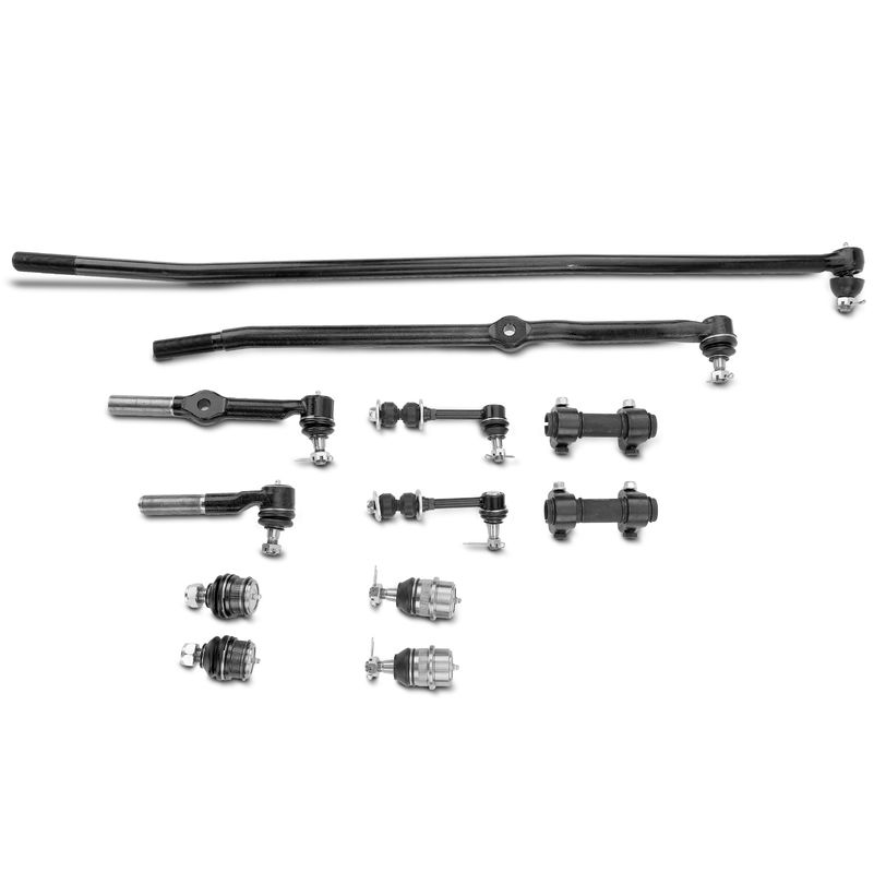 12x Front Sway Bar Link Ball Joint Tie Rod Steering Drag Link for Dodge Ram 1500