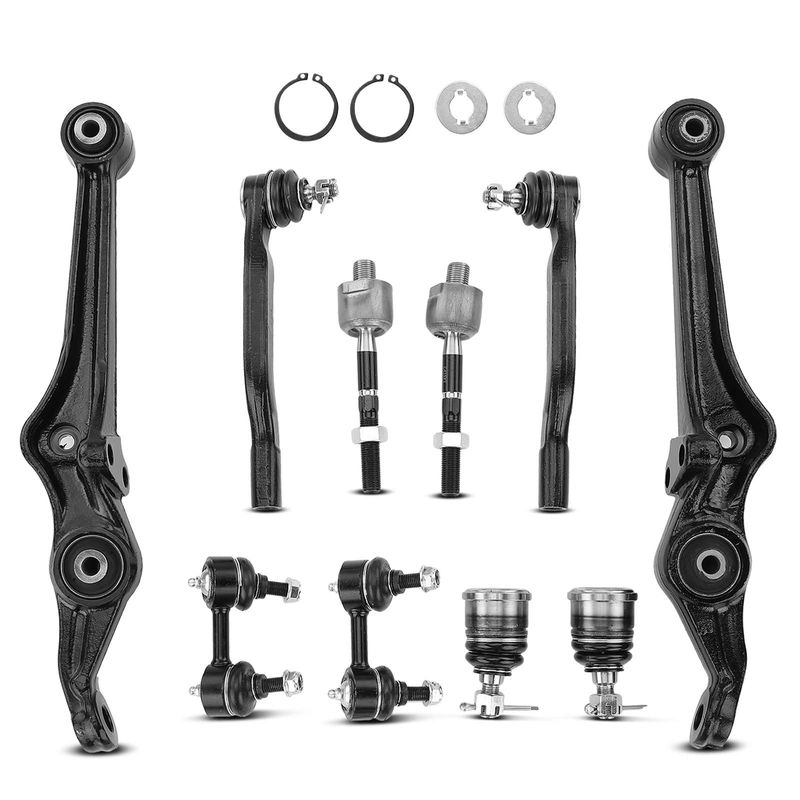 10x Front Lower Control Arm Ball Joint Sway Bar Tie Rod for Honda Accord Acura
