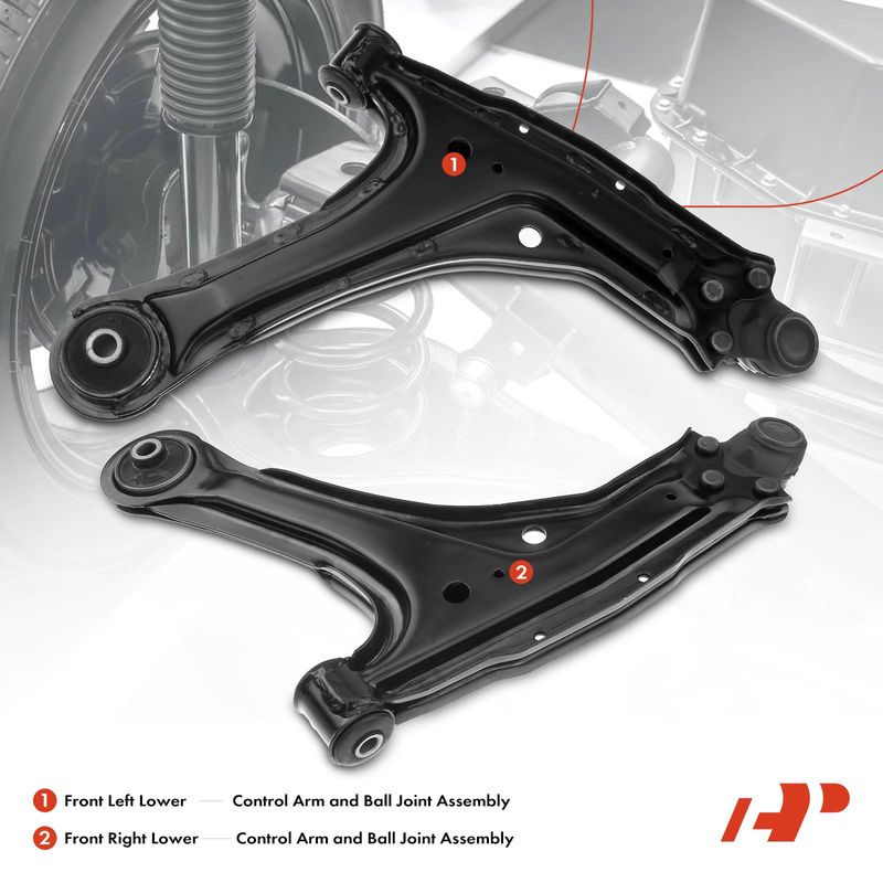 2x Front Lower Control Arms with Ball Joints for Chevy Classic Oldsmobile Cutlass