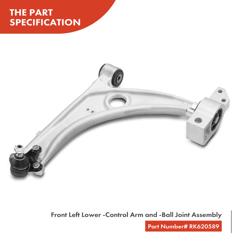 6x Front & Rear Control Arm with Ball Joint Sway Bar Link for Volkswagen CC