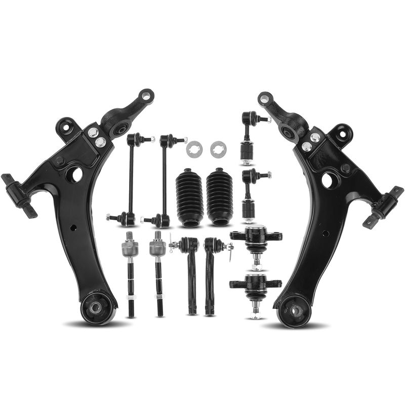 14x Front Lower Control Arm Ball Joint Sway Bar Tie Rod for Hyundai Sonata 99-01