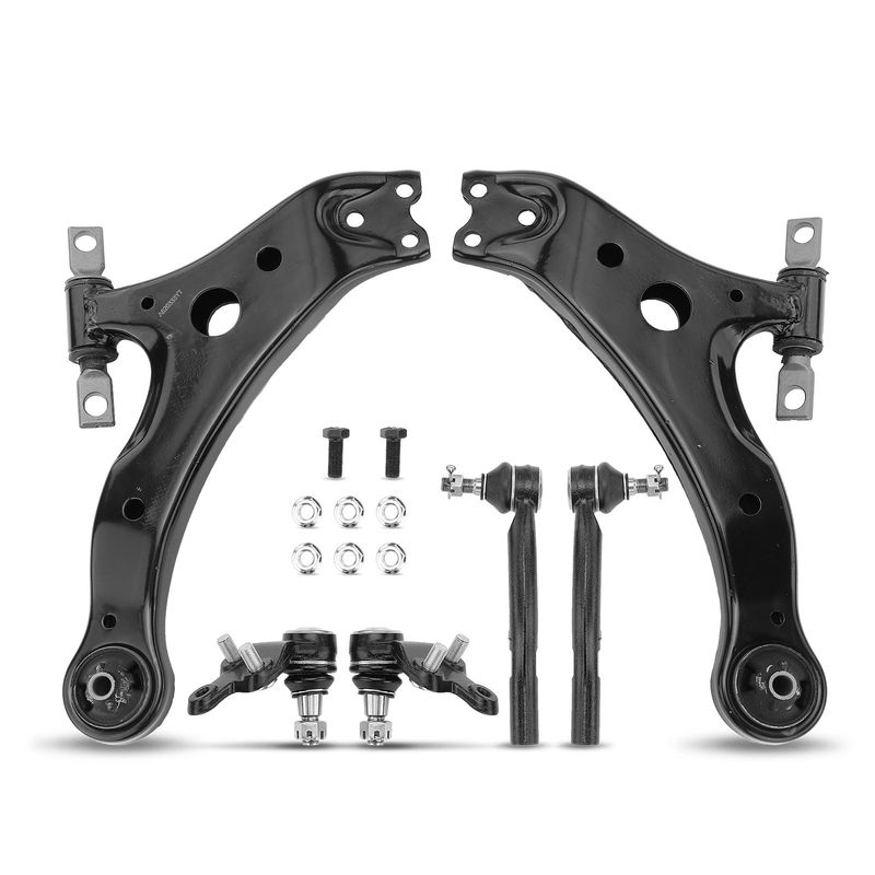 6x Front Lower Control Arm with Ball Joint Tie Rod for Toyota Camry Solara ES330