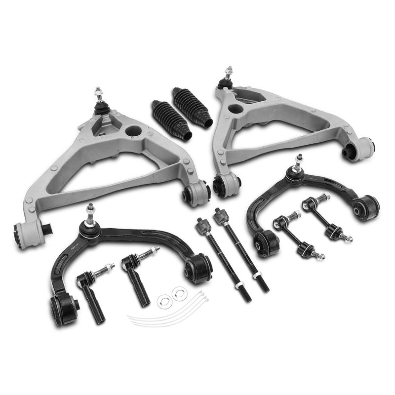 12x Front Control Arm Stabilizer Bar Link Tie Rod End for Ford Expedition 05-06