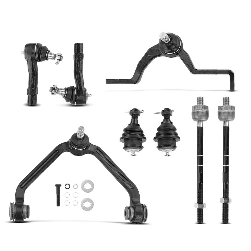 8x Front Control Arm & Tie Rod End & Ball Joint Assembly for Ford Mazda Mercury