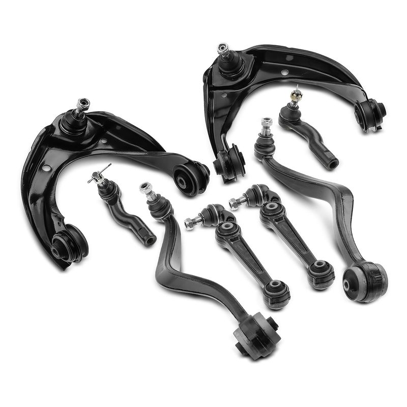 8x Front Control Arm & Tie Rod End for Ford Fusion 07-09 Lincoln MKZ Mercury