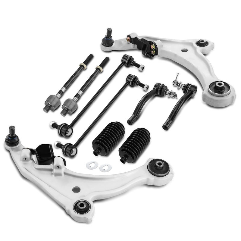 10x Front Control Arm with Ball Joint Sway Bar Tie Rod for Nissan Maxima 09-14