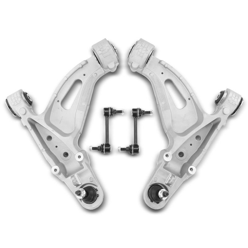 4x Front Lower Control Arm with Stabilizer Bar Link Ball Joint for Cadillac CTS