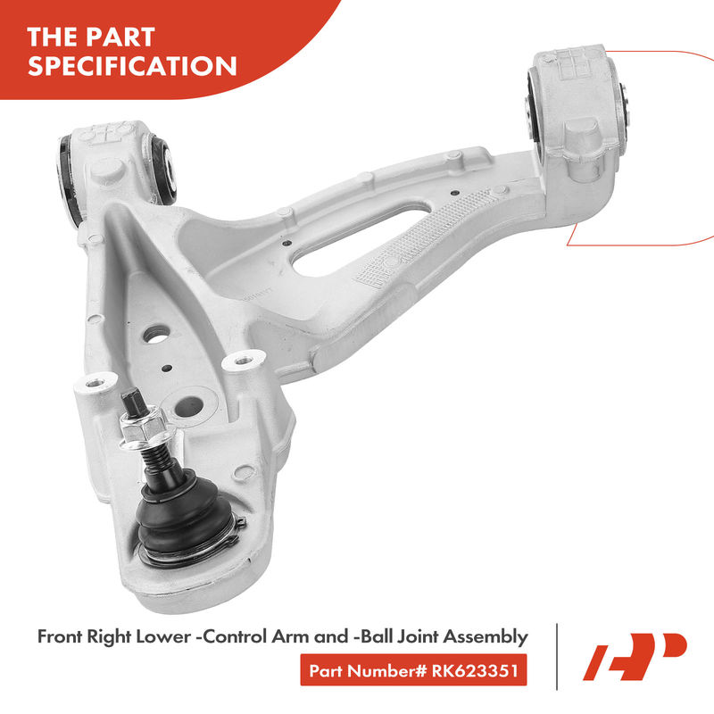 4x Front Lower Control Arm with Stabilizer Bar Link Ball Joint for Cadillac CTS
