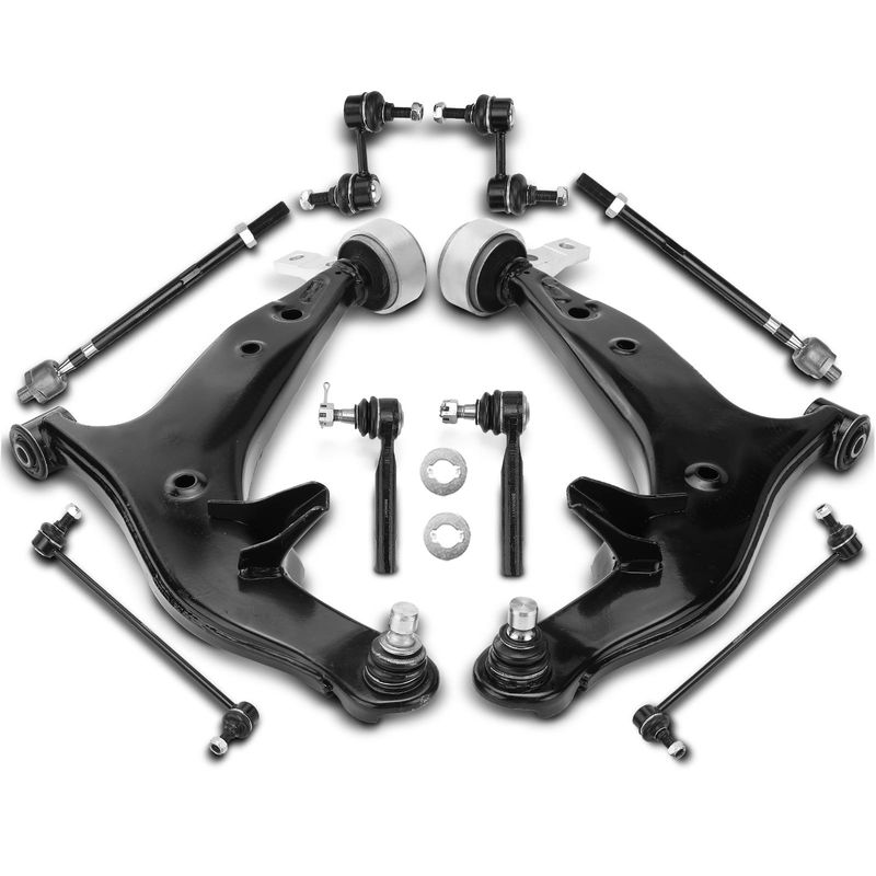 10x Front & Rear Control Arm & Ball Joint Sway Bar Link for Nissan Quest 04-09