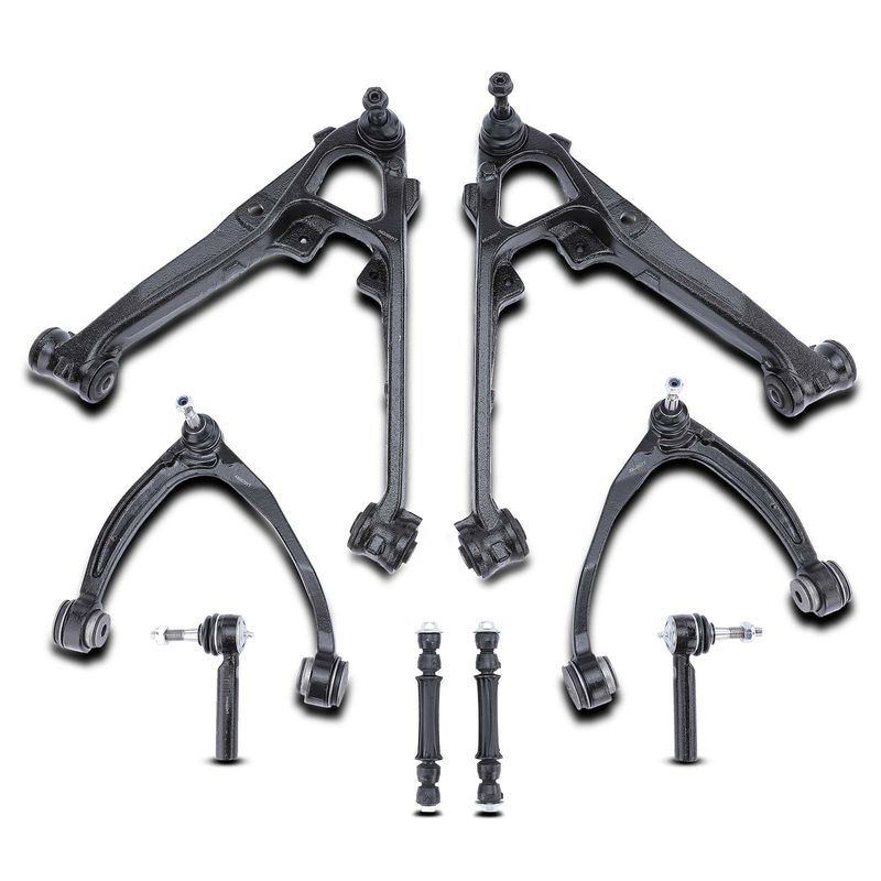 8x Front Lower & Upper Control Arm with Ball Joint for Chevy Silverado 1500 GMC