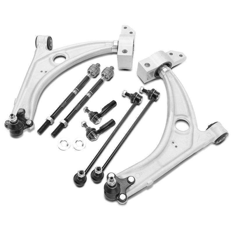 8x Front Control Arm with Ball Joint Stabilizer Bar Link for Volkswagen CC 09-17