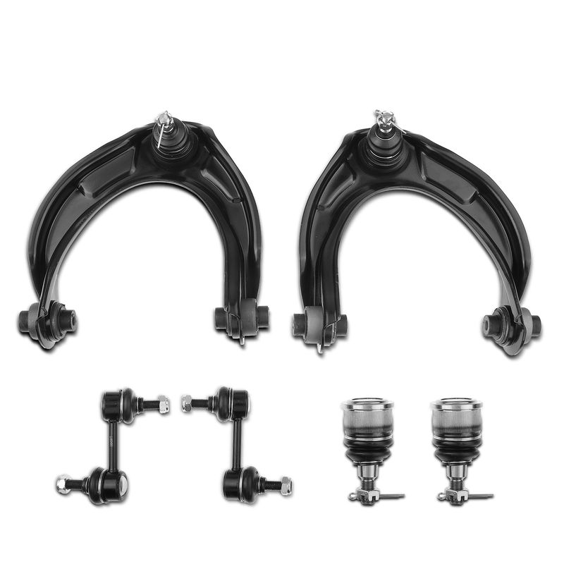 6x Front Control Arm with Ball Joint Sway Bar Link for Honda Accord Acura TSX