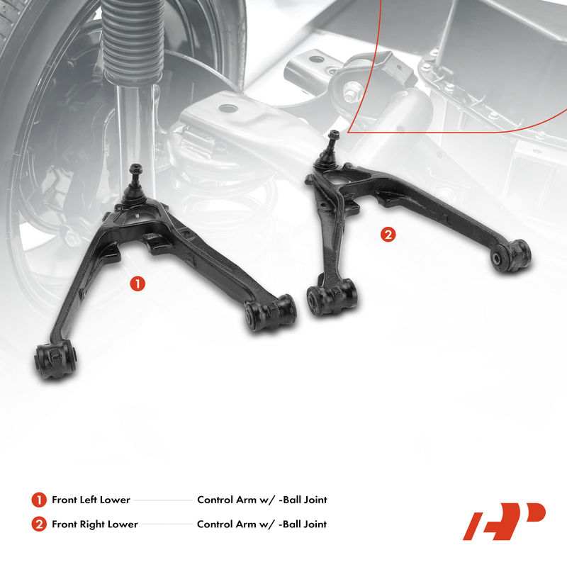 2x Front Lower Control Arm with Ball Joint for Chevrolet Silverado 1500 Cadillac