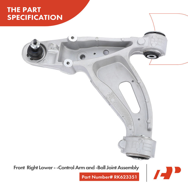 2x Front Lower Control Arm with Ball Joint for Cadillac CTS 2003-2007