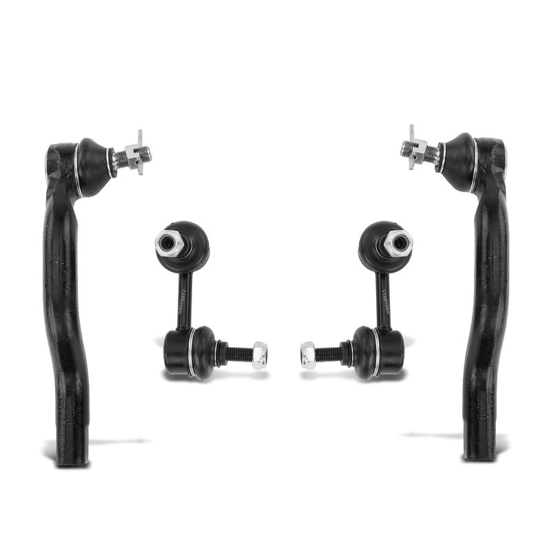 4x Front Stabilizer Bar Link & Outer Tie Rod End for Honda Civic 2006-2011