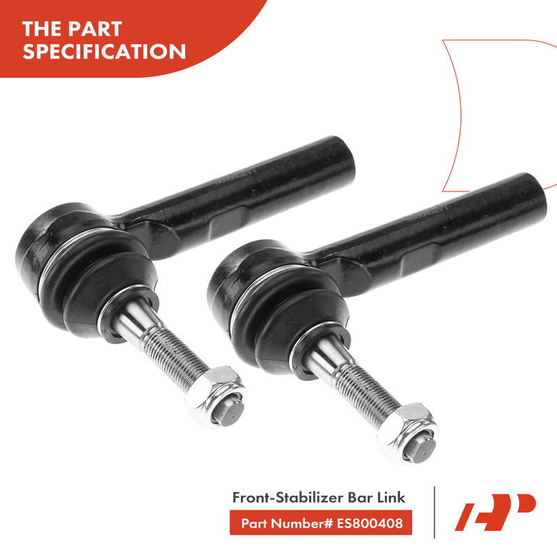 2x Front Outer Tie Rod End for Chrysler Sebring 2007-2010 Jeep Compass Compass