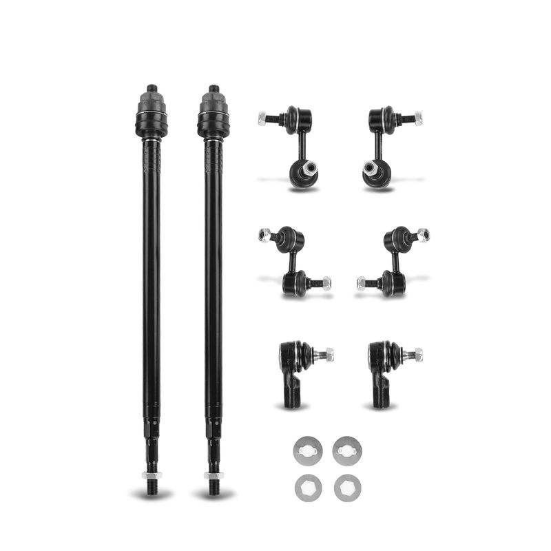 8x Front Stabilizer Bar Link & Tie Rod End for Honda Civic 02-05 Hatchback 2door