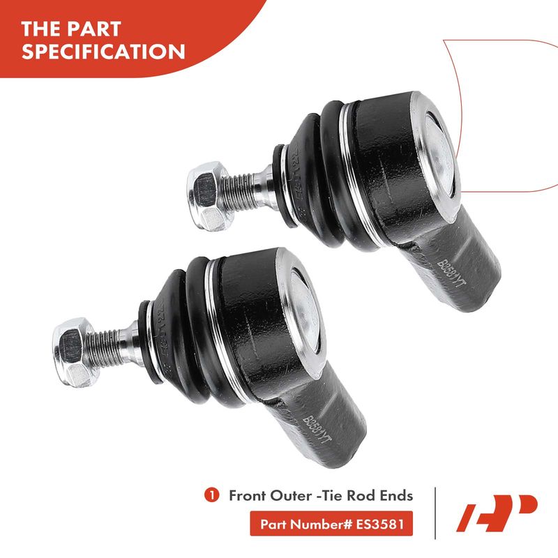 4x Front Outer Tie Rod Ends & Ball Joints for Honda Civic Acura EL 2001-2005