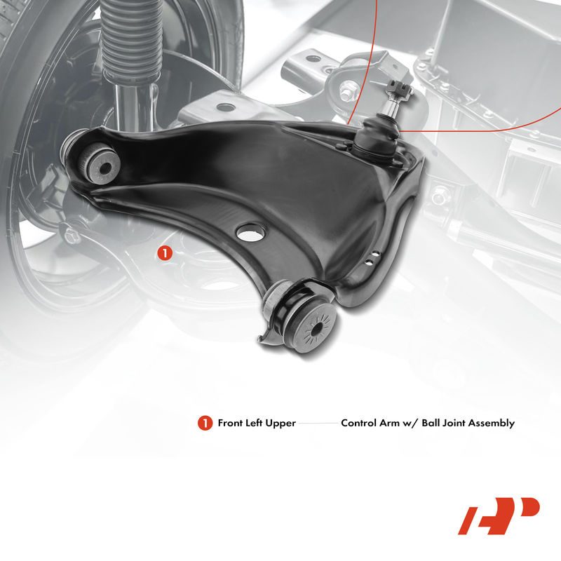 Front Left Upper Control Arm with Ball Joint for Chevy Express 1500 GMC C1500