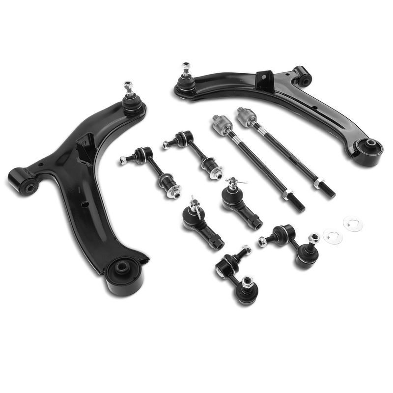 10x Front & Rear Control Arm Sway Bar Link Tie Rod End for Hyundai Accent 00-05