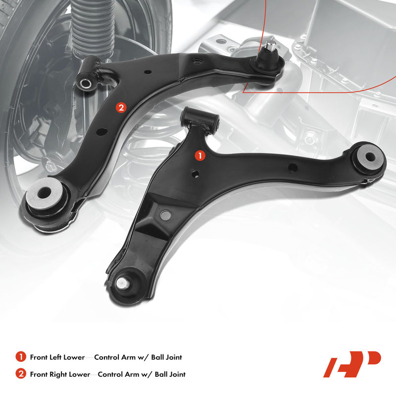 2x Front Lower Control Arm with Ball Joint for Chrysler PT Cruiser 2006-2010