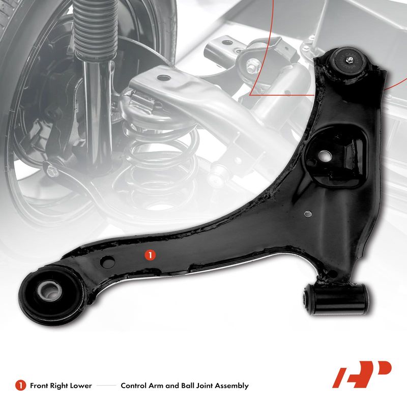 Front Right Lower Control Arm with Ball Joint for Chrysler PT Cruiser 2006-2010