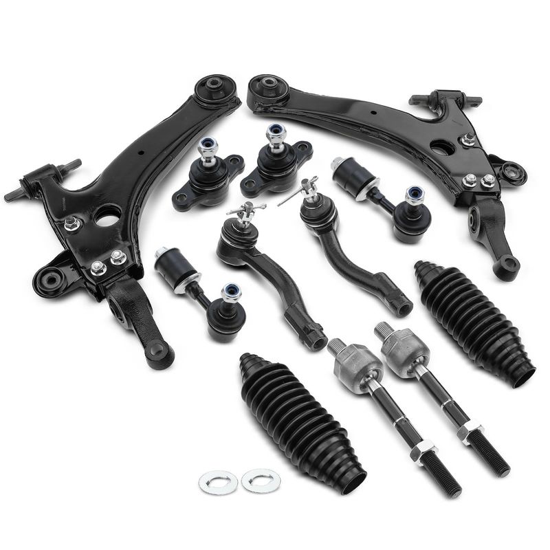 12x Front Control Arm & Tie Rod End & Ball Joint for Hyundai Sonata XG350 XG300