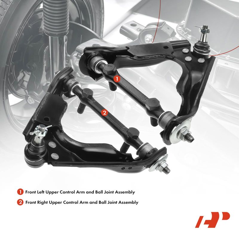 2x Front Upper Control Arm with Ball Joint for Dodge Dakota 00-04 Durango 4WD