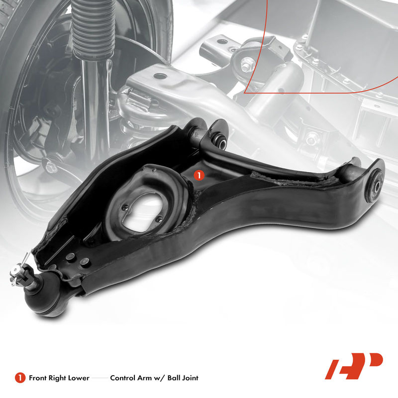 Front Right Lower Control Arms with Ball Joints Assembly for Dodge Dakota Durango