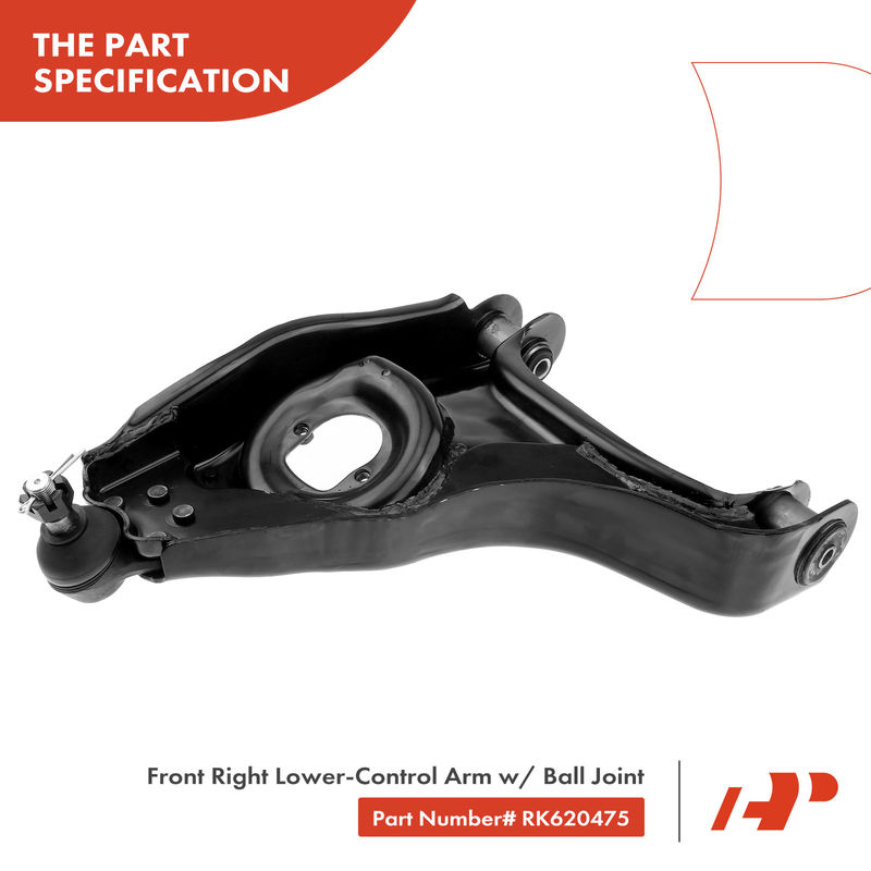 Front Right Lower Control Arms with Ball Joints Assembly for Dodge Dakota Durango
