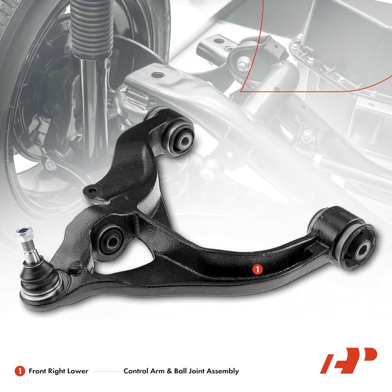 Front Right Lower Control Arm & Ball Joint for Dodge Ram 1500 2006-2010 Ram 1500