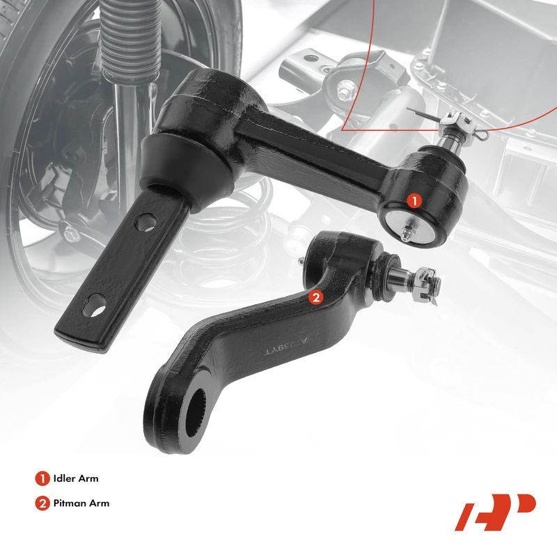 2x Idler Arm & Pitman Arm for Dodge Ram 1500 1994-1999 Ram 2500 1994-1998 RWD