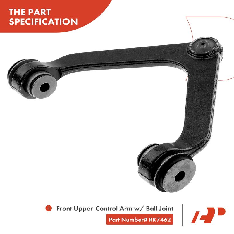 Front Upper Control Arm with Ball Joint for Dodge Ram 2500 3500 2003-2006 RWD
