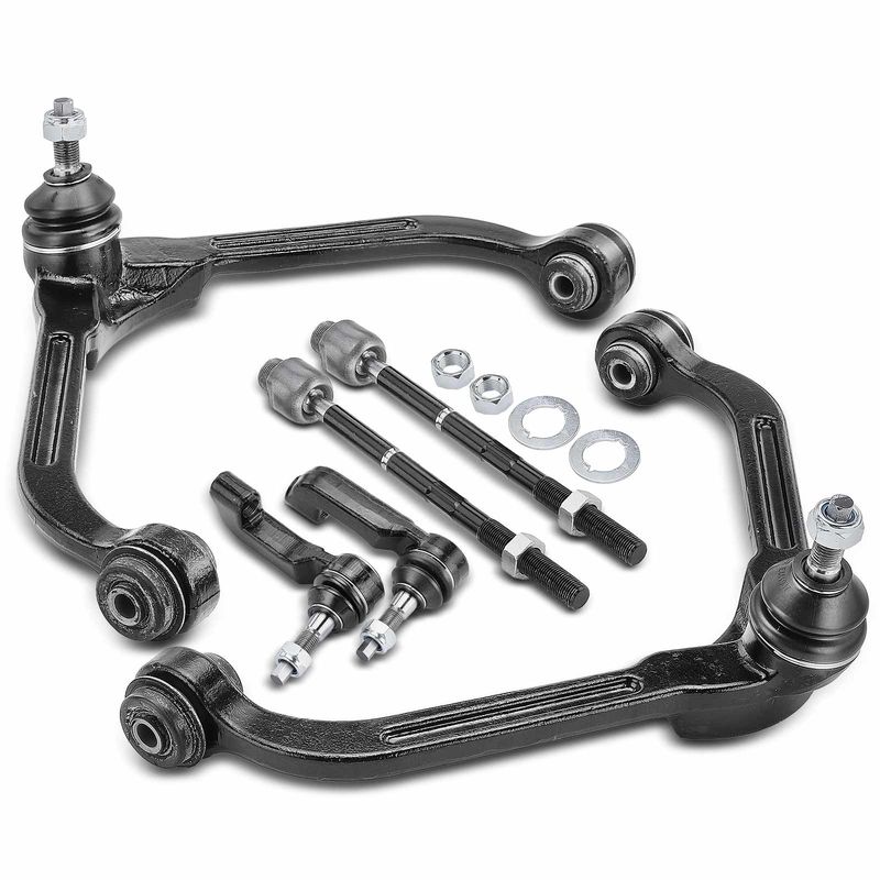 6x Front Control Arm & Ball Joint & Tie Rod End for Jeep Liberty 00-05