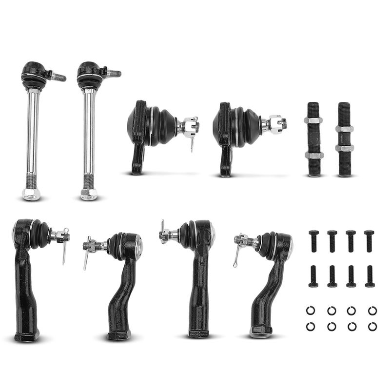 10x Front Stabilizer Bar Link & Ball Joint Tie Rod End for Kia Sportage 95-02