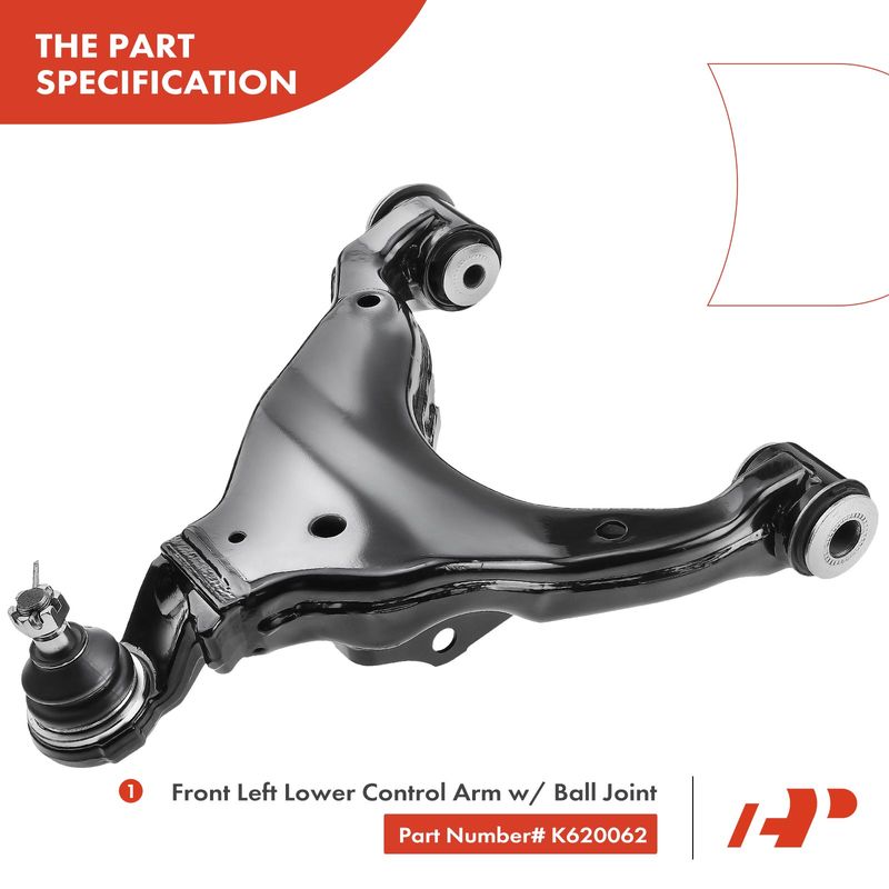 4x Front Lower Control Arm with Ball Joint Outer Tie Rod End for Lexus GX470