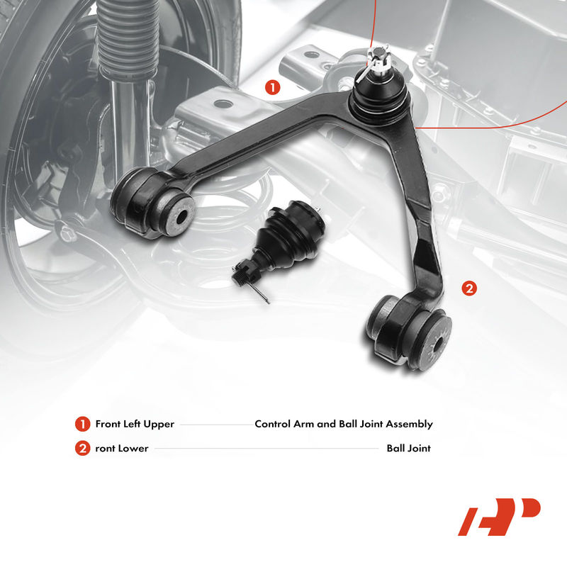 2x Front Left Upper & Lower Control Arm with Ball Joint for Ford F-150 Lincoln