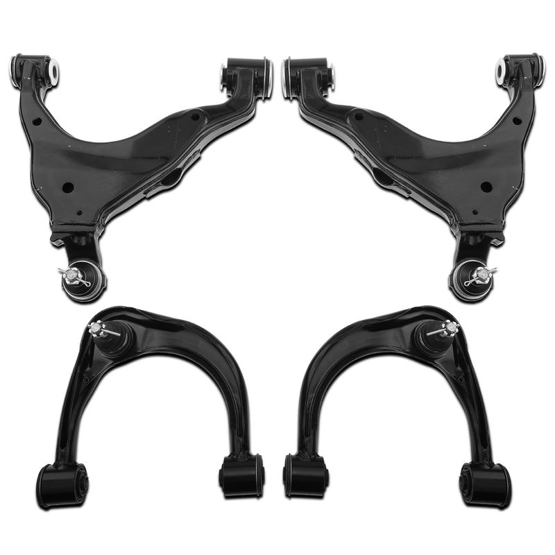 4x Front Lower & Upper Control Arm with Ball Joint for Lexus GX470 Toyota 4Runner
