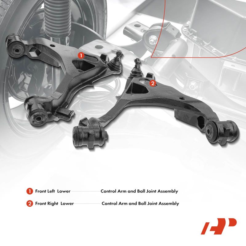 2x Front Lower Control Arm & Ball Joint Assembly for Ford F-150 F-250