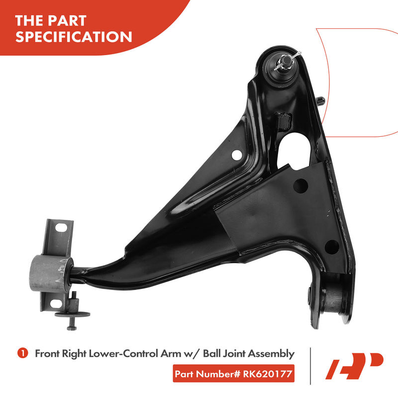 Front Right Lower Control Arm & Ball Joint for Ford Explorer Mercury Mountaineer