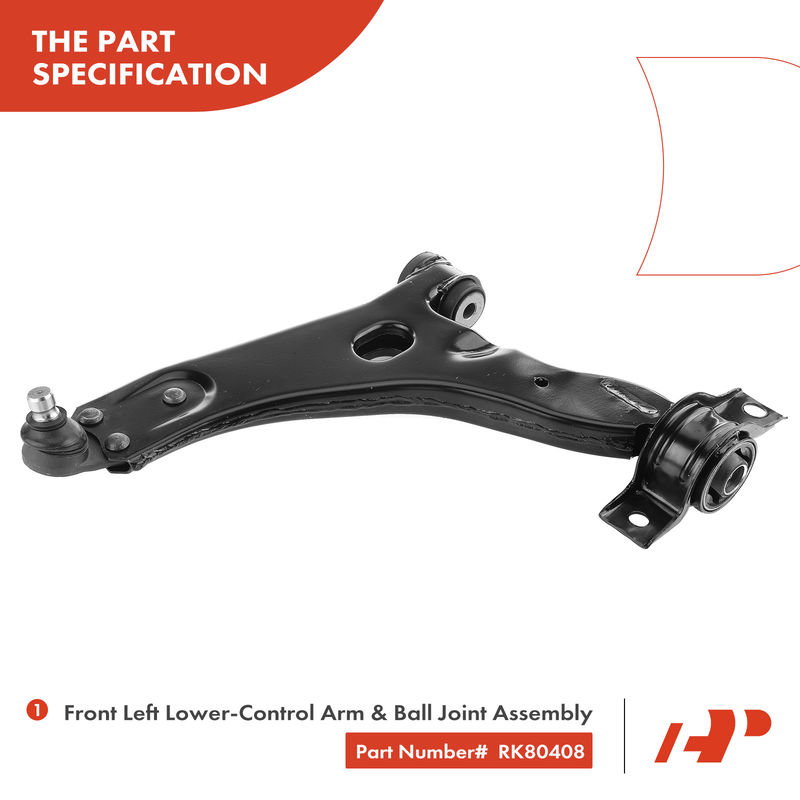 Front Left Lower Control Arm & Ball Joint Assembly for Ford Focus 2004-2011