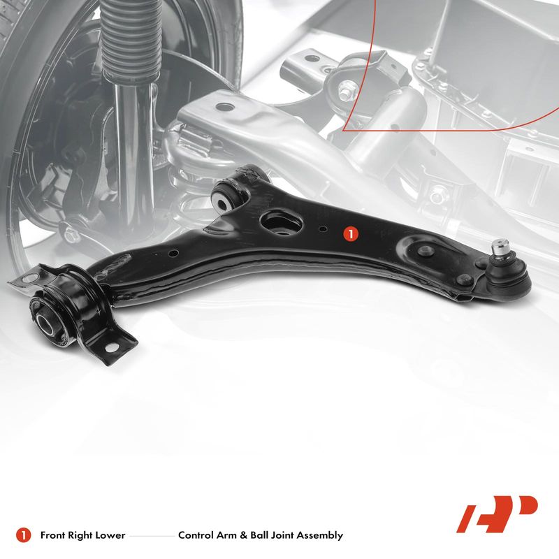 Front Right Lower Control Arm & Ball Joint Assembly for Ford Focus 2004-2011